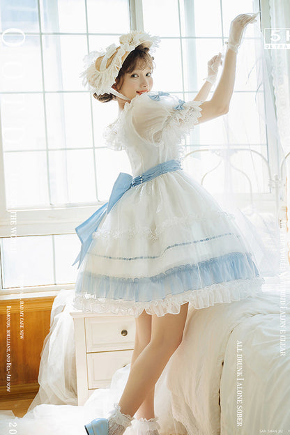 Lolita Dress - Moonlight Sonata, 4 Colors, Lace Trim, Ruffled, Sweet Style - additional product view 7