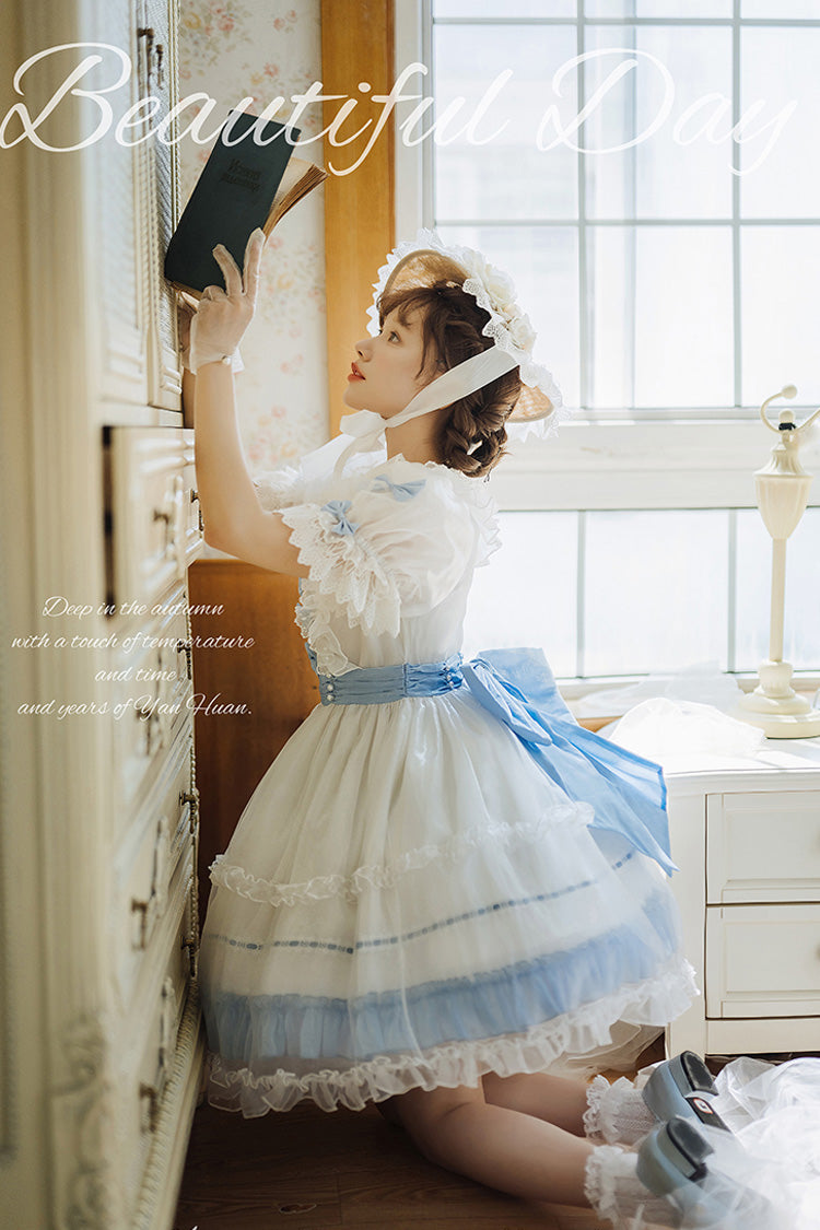 Lolita Dress - Moonlight Sonata, 4 Colors, Lace Trim, Ruffled, Sweet Style - additional product view 8