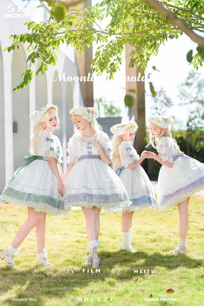 Lolita Dress - Moonlight Sonata, 4 Colors, Lace Trim, Ruffled, Sweet Style - additional product view 11