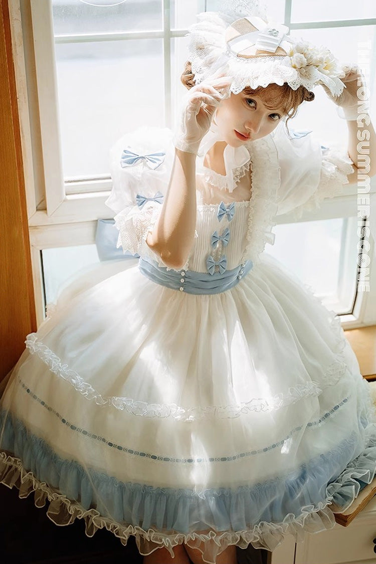 Lolita Dress - Moonlight Sonata, 4 Colors, Lace Trim, Ruffled, Sweet Style - main product image