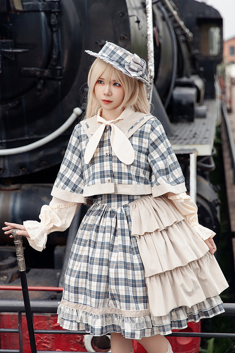Lolita Dress - Morning Tune, 2 Colors, High Waist, Ruffled, Printed - additional product view 3