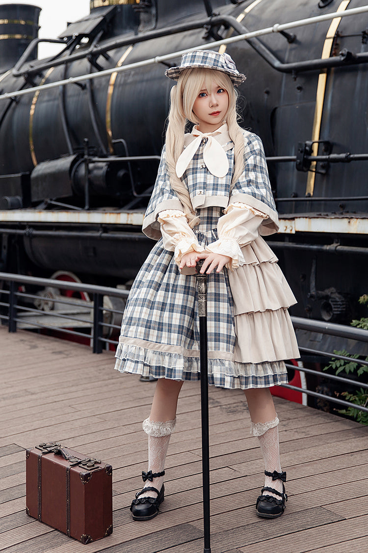 Lolita Dress - Morning Tune, 2 Colors, High Waist, Ruffled, Printed - additional product view 7