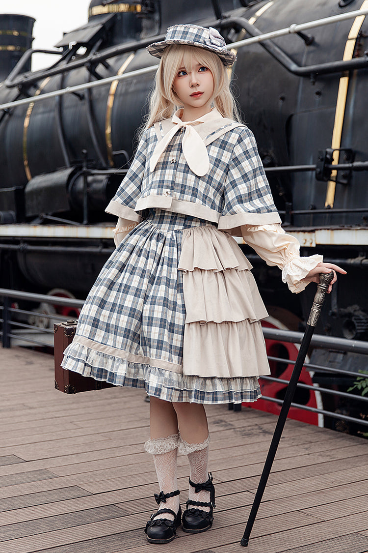 Lolita Dress - Morning Tune, 2 Colors, High Waist, Ruffled, Printed - additional product view 8