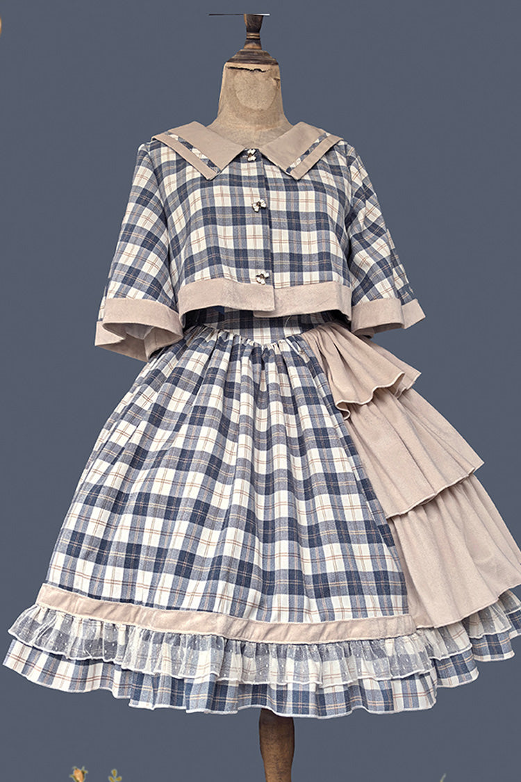 Lolita Dress - Morning Tune, 2 Colors, High Waist, Ruffled, Printed - additional product view 9