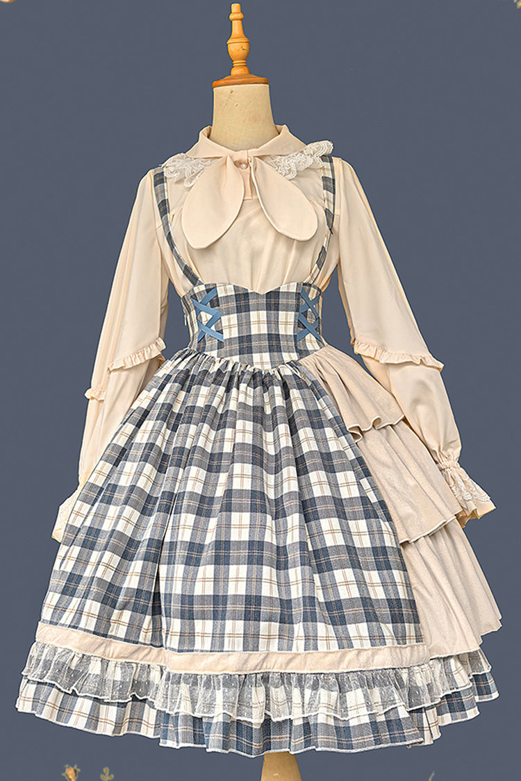 Lolita Dress - Morning Tune, 2 Colors, High Waist, Ruffled, Printed - additional product view 11