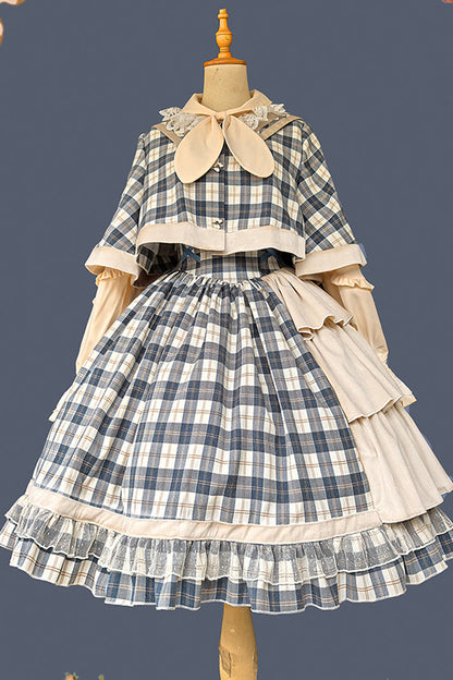 Lolita Dress - Morning Tune, 2 Colors, High Waist, Ruffled, Printed - additional product view 13