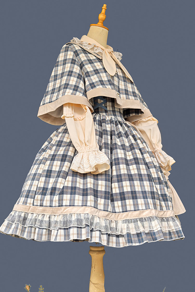 Lolita Dress - Morning Tune, 2 Colors, High Waist, Ruffled, Printed - additional product view 14