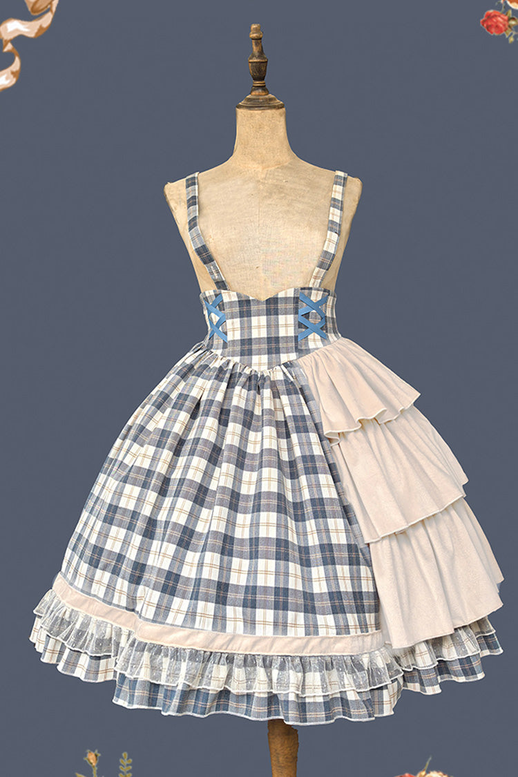 Lolita Dress - Morning Tune, 2 Colors, High Waist, Ruffled, Printed - additional product view 16