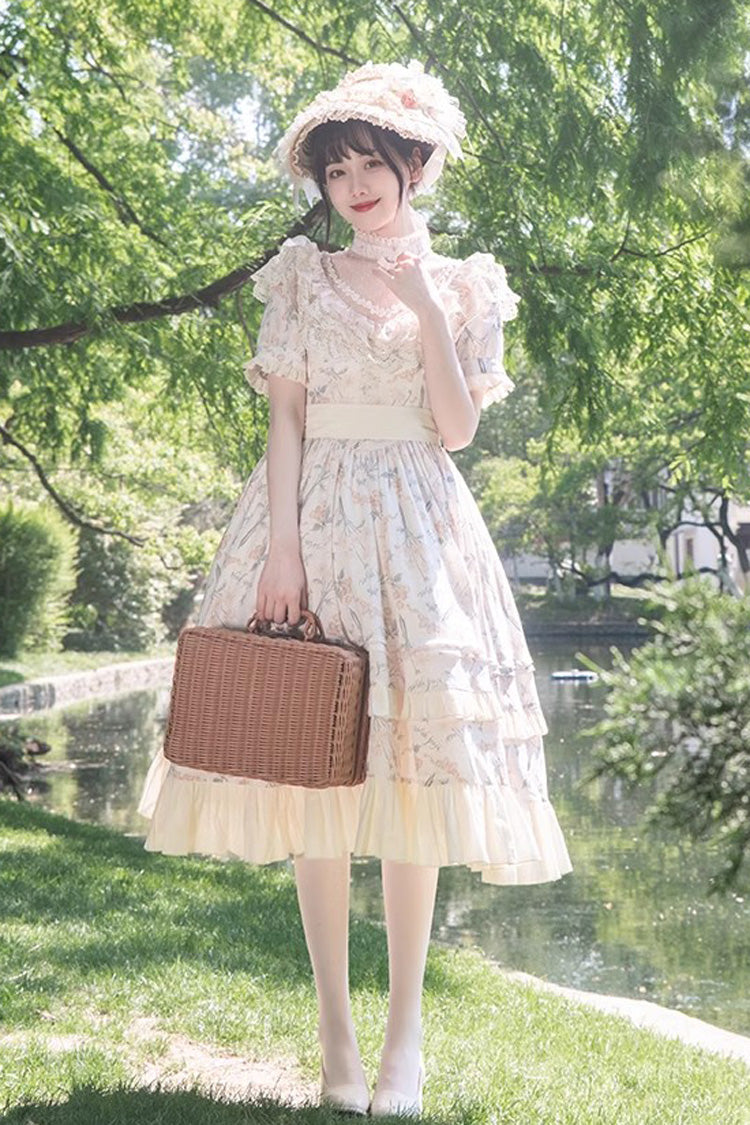Lolita Dress - Multi-color Daisy Print Cherry, Multi-Color, Sweet Style, Printed - additional product view 2