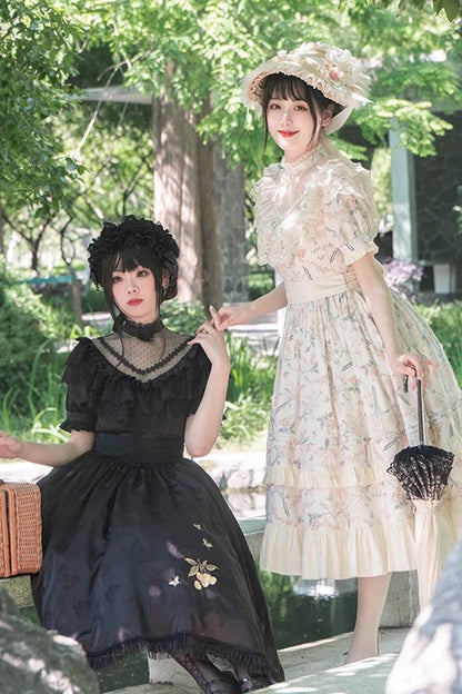 Lolita Dress - Multi-color Daisy Print Cherry, Multi-Color, Sweet Style, Printed - additional product view 7