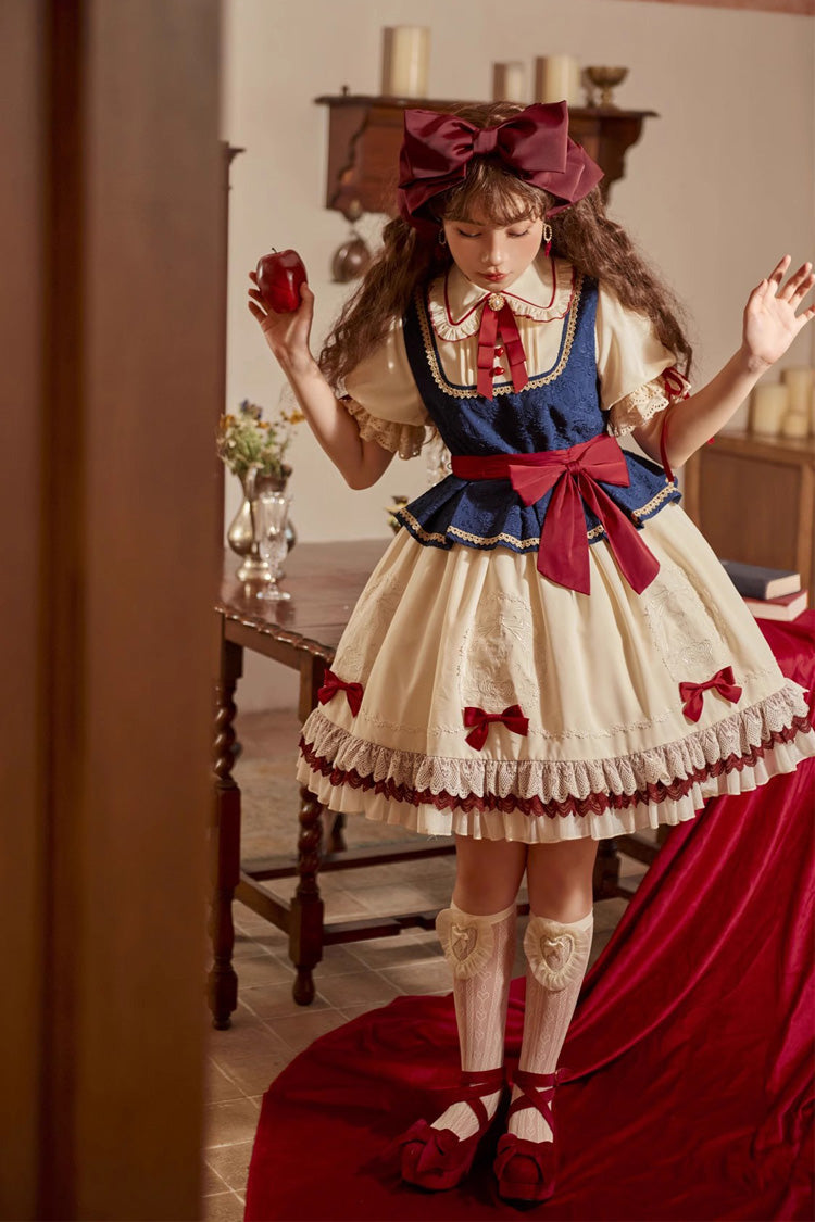 Lolita Dress - Multi-color Snow White Lapel, White, Ruffled, Sweet Style - additional product view 2