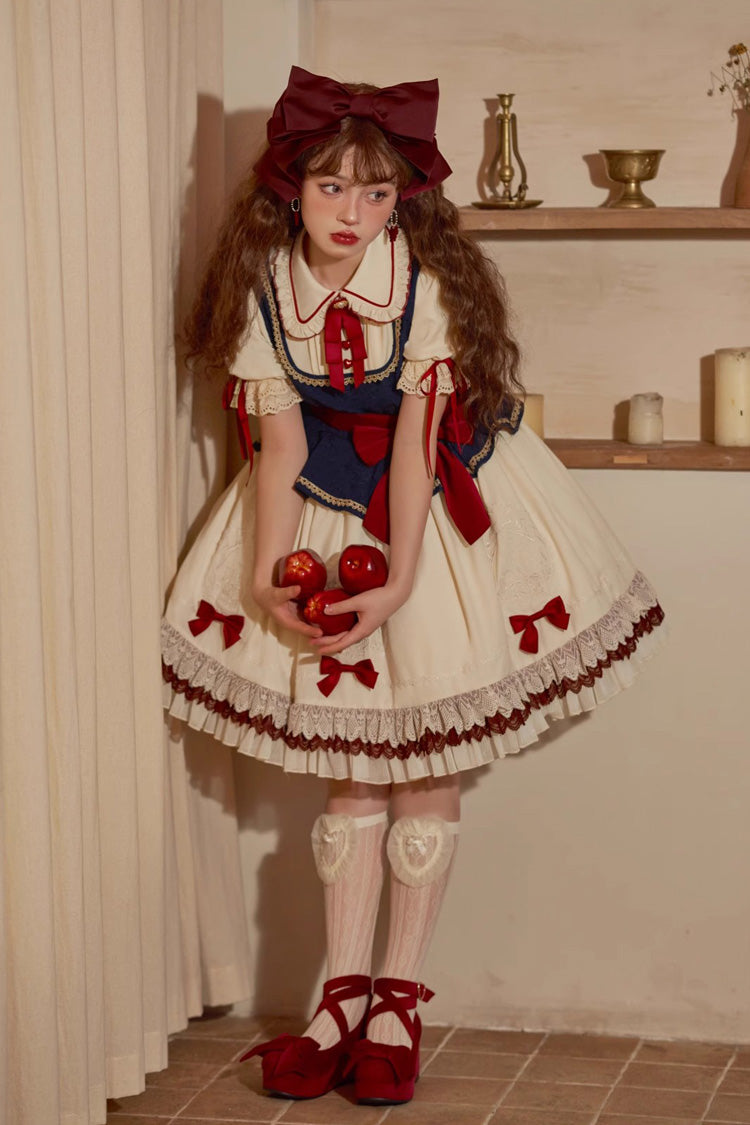 Lolita Dress - Multi-color Snow White Lapel, White, Ruffled, Sweet Style - additional product view 8