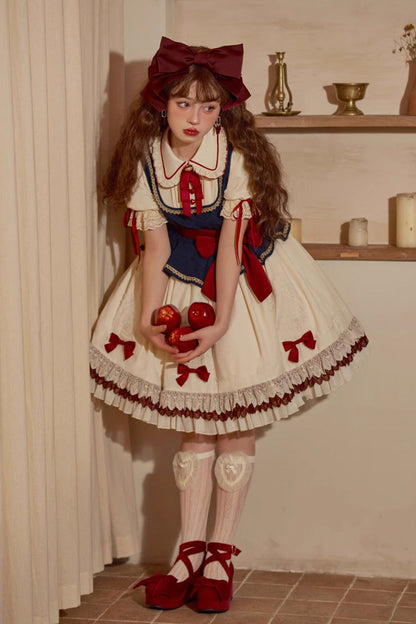 Lolita Dress - Multi-color Snow White Lapel, White, Ruffled, Sweet Style - additional product view 8