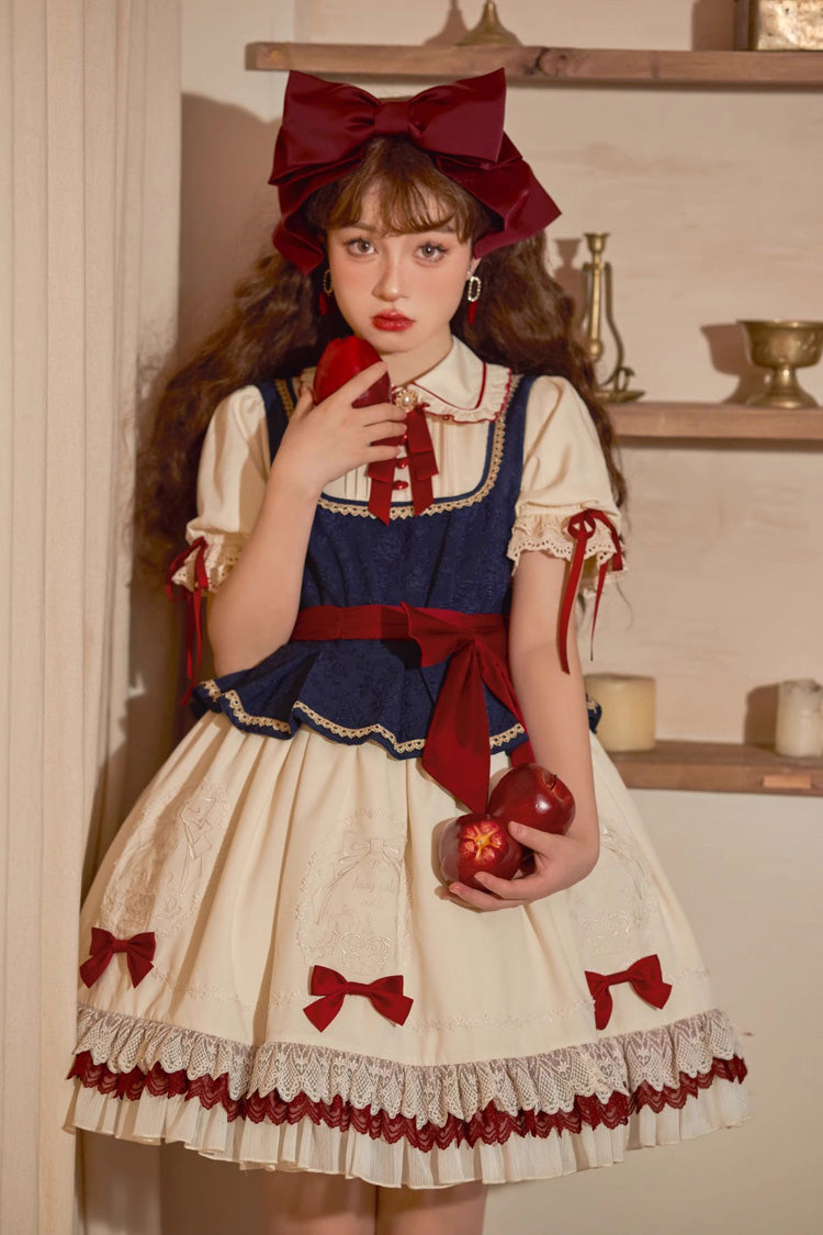 Lolita Dress - Multi-color Snow White Lapel, White, Ruffled, Sweet Style - additional product view 10