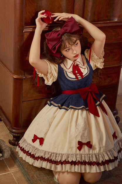 Lolita Dress - Multi-color Snow White Lapel, White, Ruffled, Sweet Style - additional product view 12