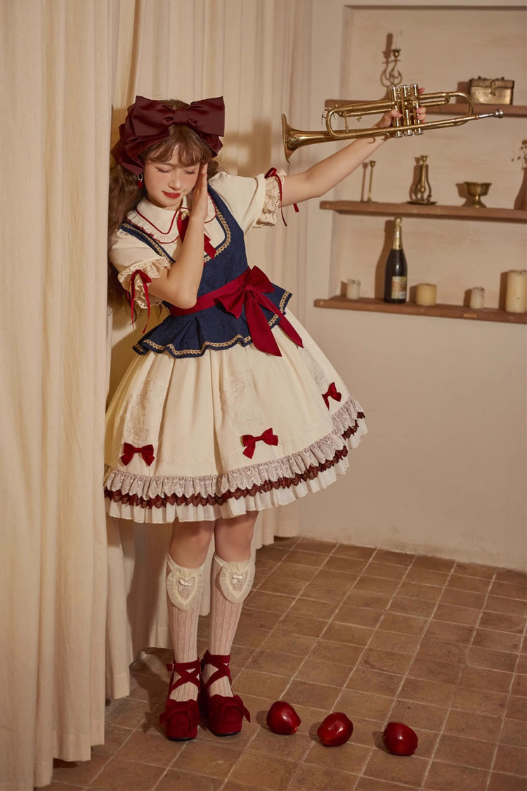 Lolita Dress - Multi-color Snow White Lapel, White, Ruffled, Sweet Style - additional product view 13