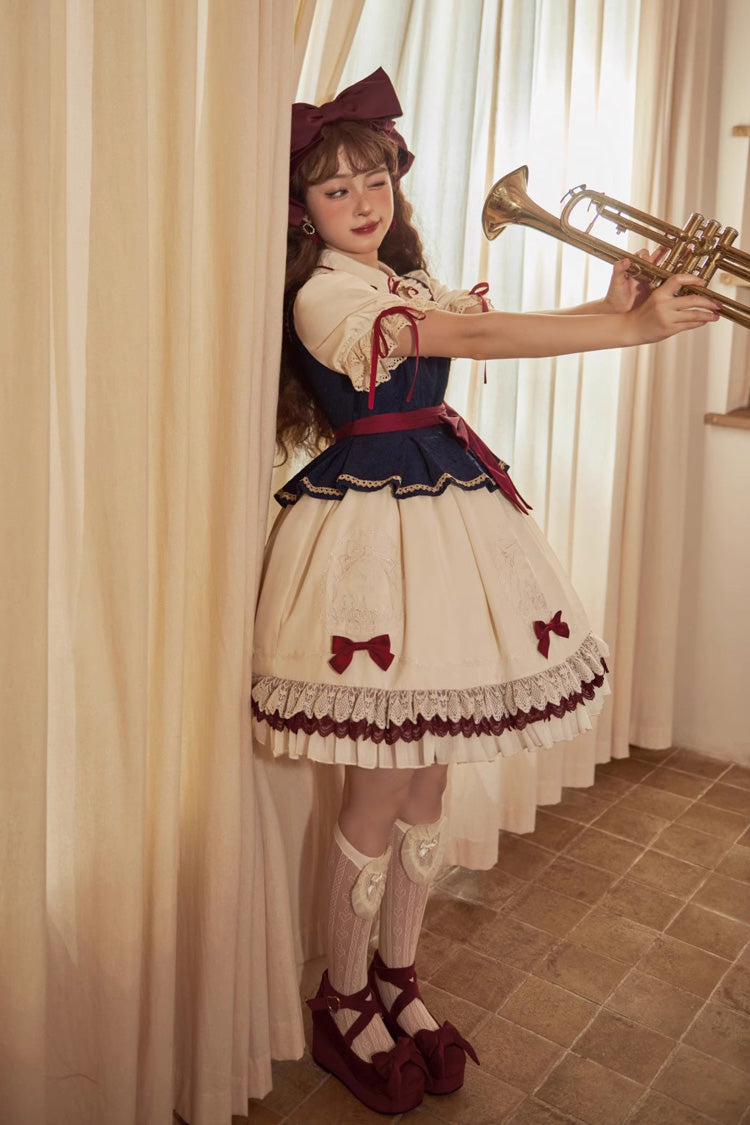 Lolita Dress - Multi-color Snow White Lapel, White, Ruffled, Sweet Style - additional product view 14