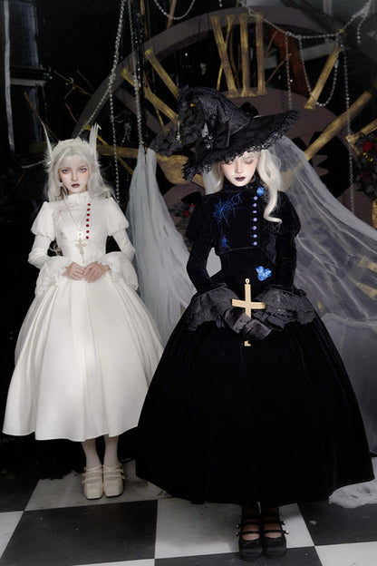 Lolita Dress - Night Poems, 2 Colors, Embroidered, Gothic Style - additional product view 4