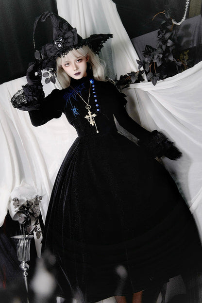 Lolita Dress - Night Poems, 2 Colors, Embroidered, Gothic Style - additional product view 11