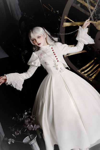 Lolita Dress - Night Poems, 2 Colors, Embroidered, Gothic Style - additional product view 15