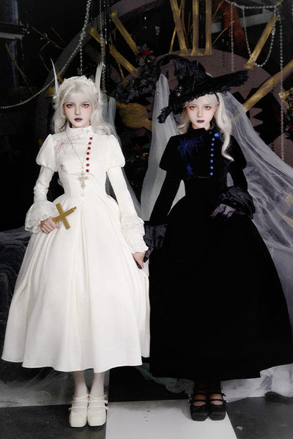 Lolita Dress - Night Poems, 2 Colors, Embroidered, Gothic Style - main product image