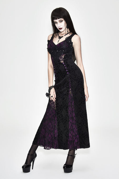 Lolita Dress - Nipped Waist With Rose, 2 Colors, Women's Style, Gothic Style, Lace Trim - additional product view 2