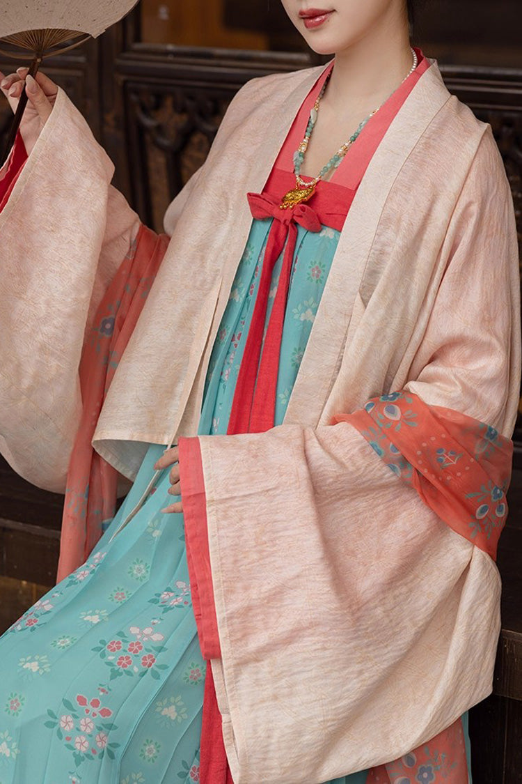 Lolita Dress - Peach Blossoms And Spring, Green, Chinese-Inspired Style, Printed - additional product view 6