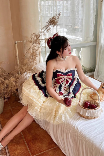 Lolita Dress - Princess Coronation Multi-layer, 2 Colors, Bow Detail, Ruffled, Sweet Style - additional product view 8