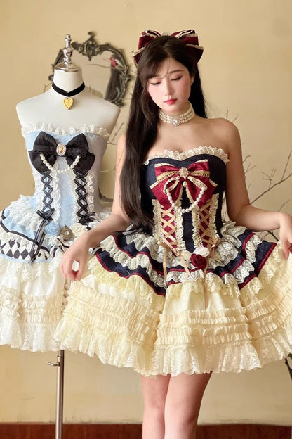 Lolita Dress - Princess Coronation Multi-layer, 2 Colors, Bow Detail, Ruffled, Sweet Style - additional product view 9