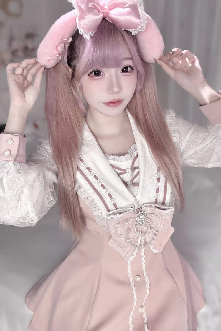 Lolita Dress - Print Bowknot Jirai Kei, 3 Colors, Printed, Long Sleeves, Sweet Style - additional product view 8