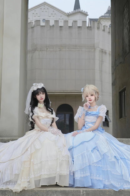Lolita Dress - Puff Ruffle Hanayome Cardigan, 2 Colors, Puff Sleeves, Bow Detail, Ruffled - additional product view 3