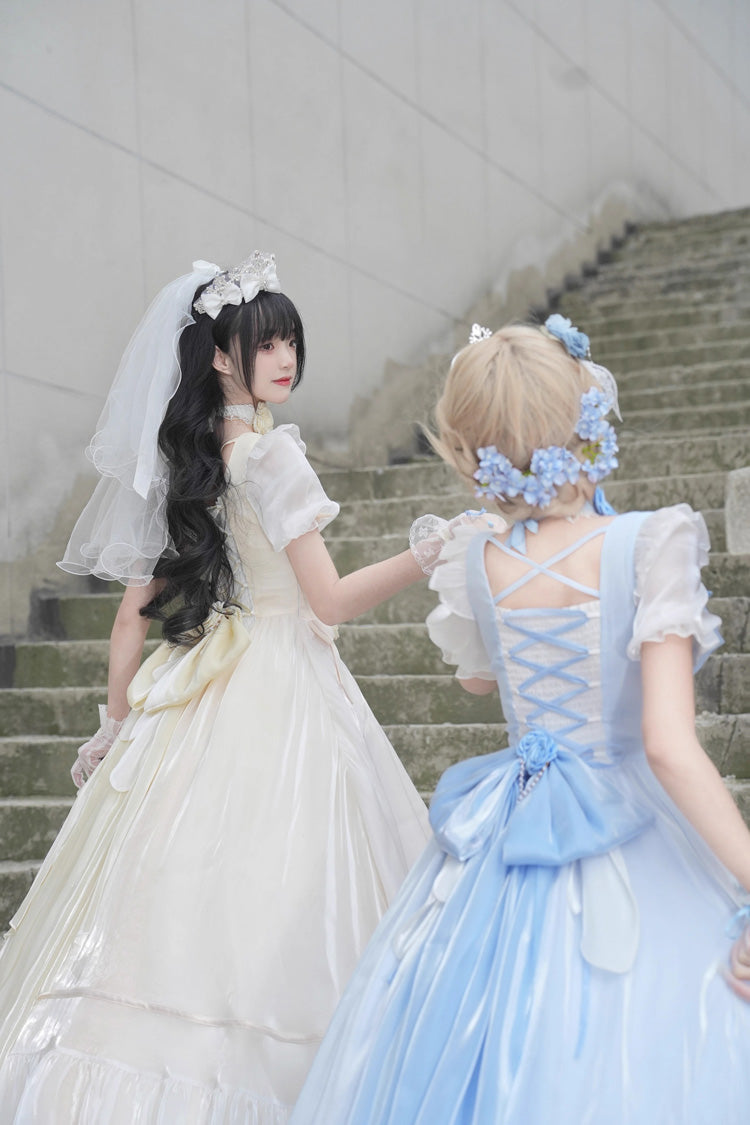 Lolita Dress - Puff Ruffle Hanayome Cardigan, 2 Colors, Puff Sleeves, Bow Detail, Ruffled - additional product view 9