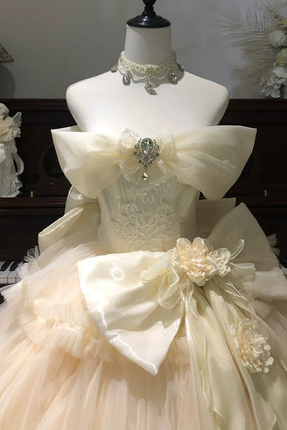 Lolita Dress - Pure White Oath, White, Ruffled, Layered, Sweet Style - additional product view 4