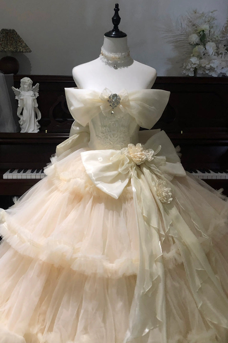 Lolita Dress - Pure White Oath, White, Ruffled, Layered, Sweet Style - additional product view 6