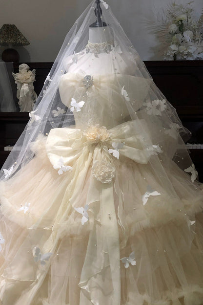 Lolita Dress - Pure White Oath, White, Ruffled, Layered, Sweet Style - additional product view 7