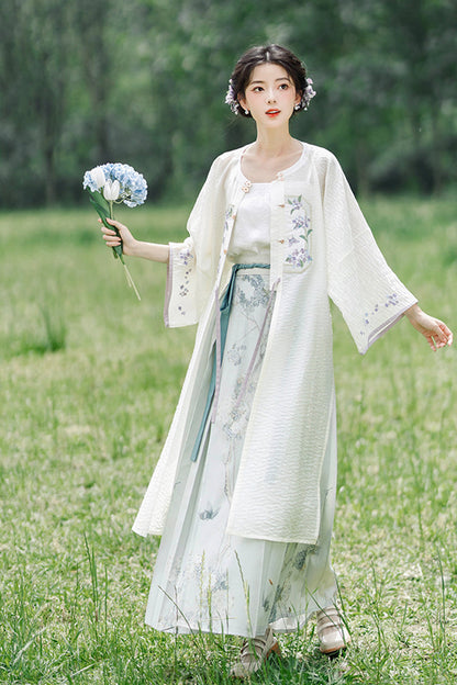 Lolita Dress - Round Collar Print, White, Women's Style, Embroidered - additional product view 4