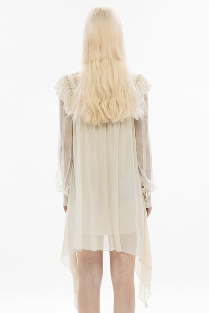 Lolita Dress - Ruffle Stitching Lace Detachable, 2 Colors, Detachable Detail, Ruffled - additional product view 4