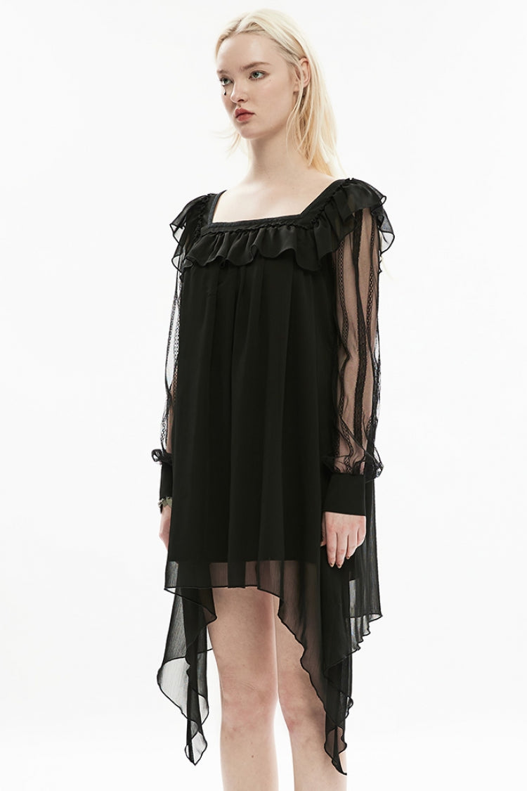 Lolita Dress - Ruffle Stitching Lace Detachable, 2 Colors, Detachable Detail, Ruffled - additional product view 10