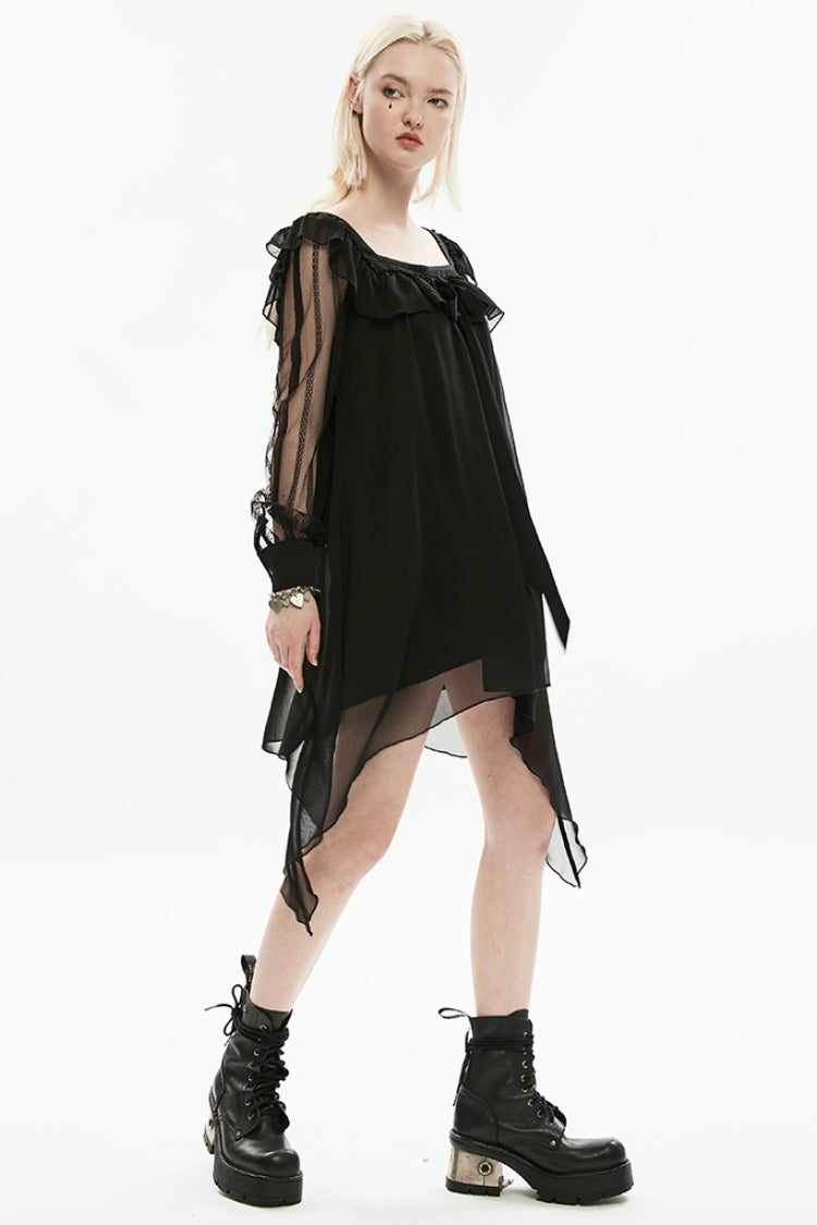 Lolita Dress - Ruffle Stitching Lace Detachable, 2 Colors, Detachable Detail, Ruffled - additional product view 12