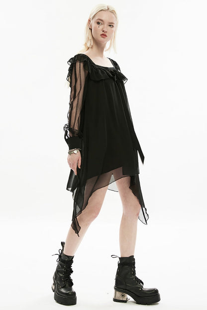 Lolita Dress - Ruffle Stitching Lace Detachable, 2 Colors, Detachable Detail, Ruffled - additional product view 12