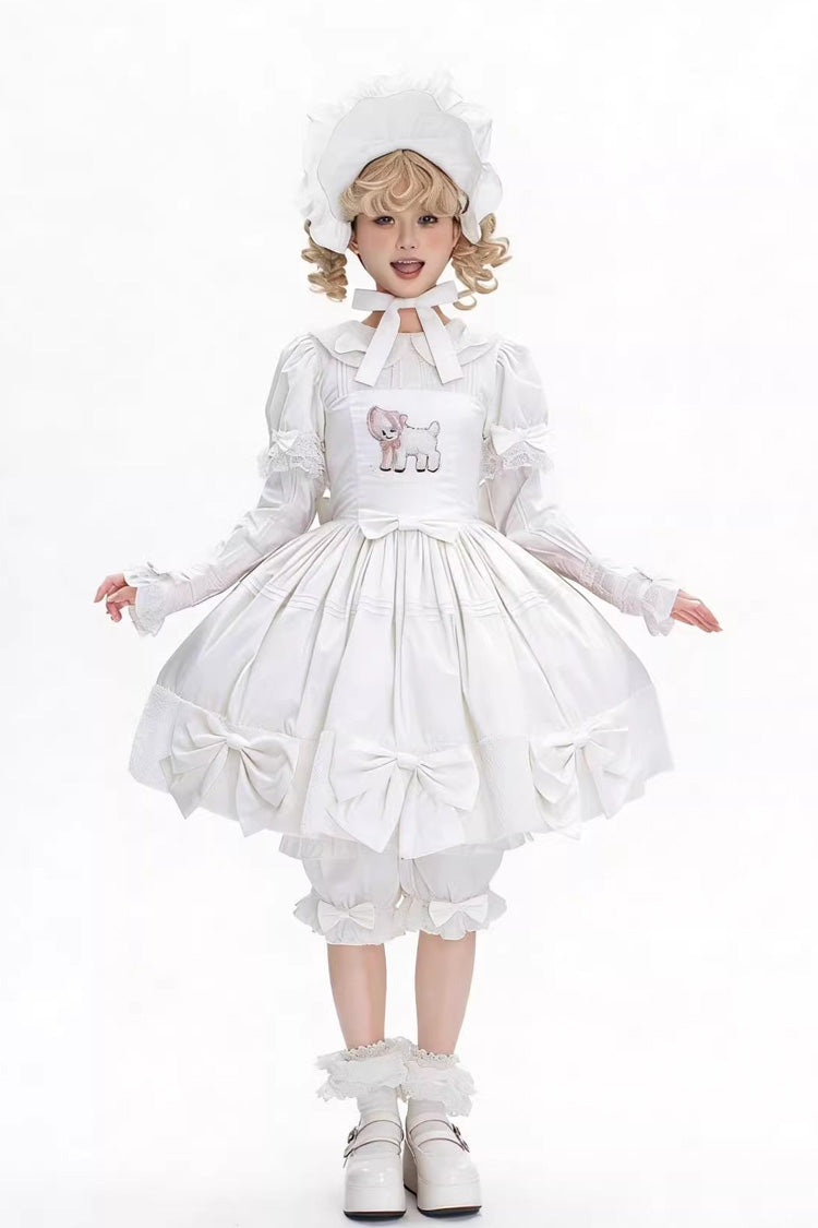 Lolita Dress - Shepherd Girl’s Poem, Red, Detachable Detail, Sweet Style, Bow Detail - additional product view 4