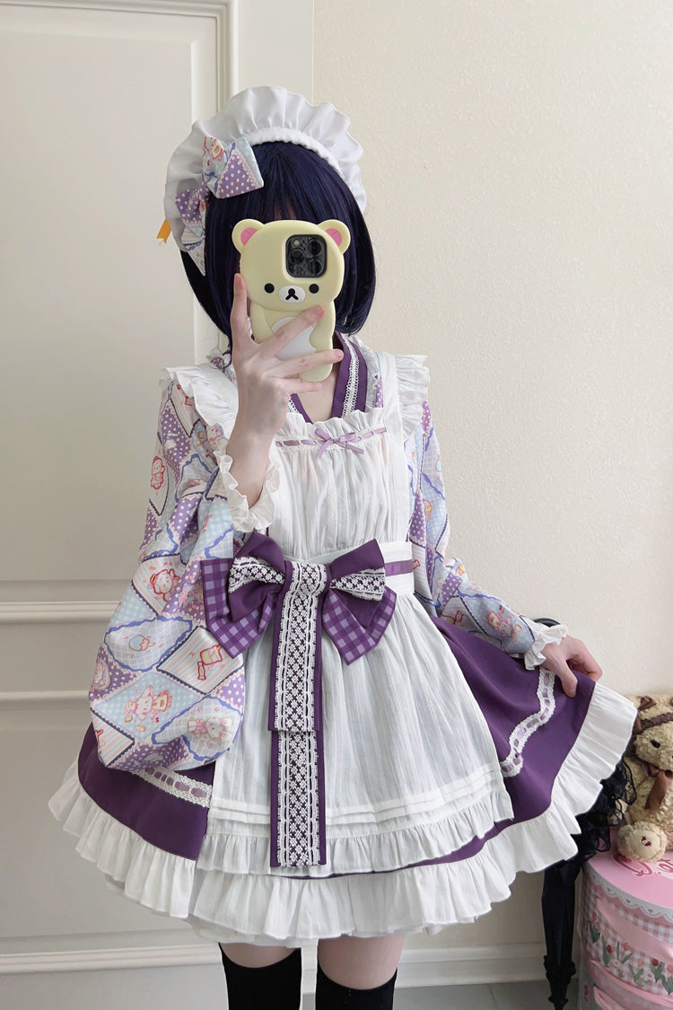 Lolita Dress - Showa Sweet Pet, 6 Colors, Sweet Style, Bow Detail, Ruffled - additional product view 6