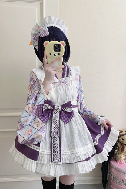 Lolita Dress - Showa Sweet Pet, 6 Colors, Sweet Style, Bow Detail, Ruffled - additional product view 6