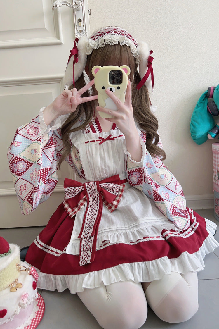 Lolita Dress - Showa Sweet Pet, 6 Colors, Sweet Style, Bow Detail, Ruffled - additional product view 9