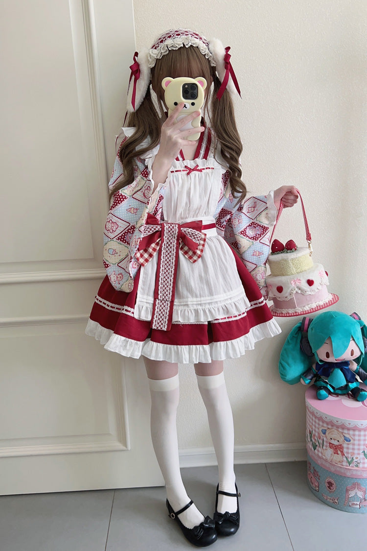 Lolita Dress - Showa Sweet Pet, 6 Colors, Sweet Style, Bow Detail, Ruffled - additional product view 10