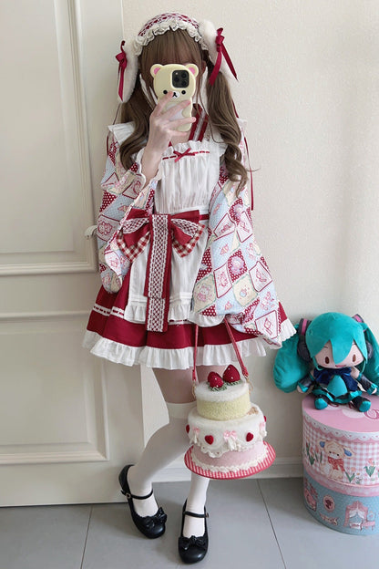 Lolita Dress - Showa Sweet Pet, 6 Colors, Sweet Style, Bow Detail, Ruffled - additional product view 11