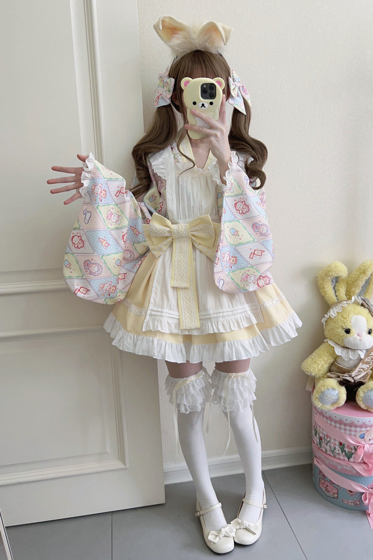 Lolita Dress - Showa Sweet Pet, 6 Colors, Sweet Style, Bow Detail, Ruffled - additional product view 12