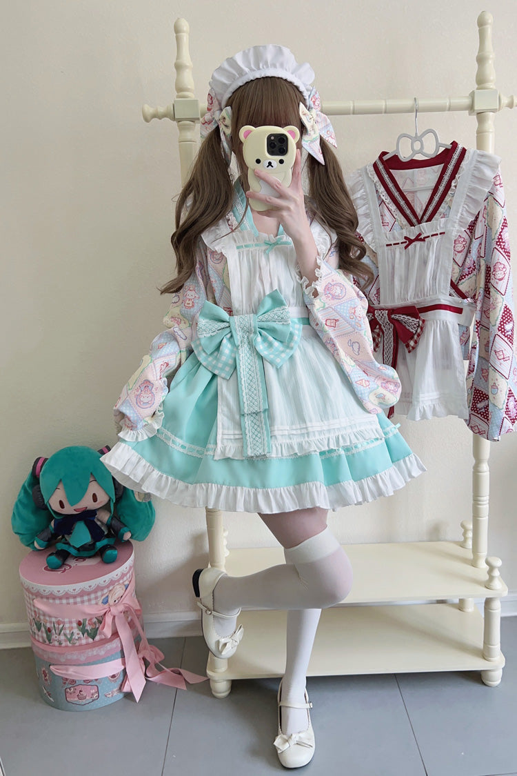 Lolita Dress - Showa Sweet Pet, 6 Colors, Sweet Style, Bow Detail, Ruffled - additional product view 23