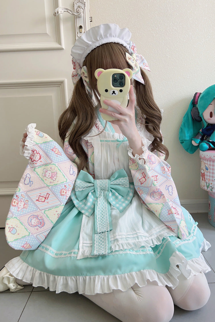 Lolita Dress - Showa Sweet Pet, 6 Colors, Sweet Style, Bow Detail, Ruffled - additional product view 25