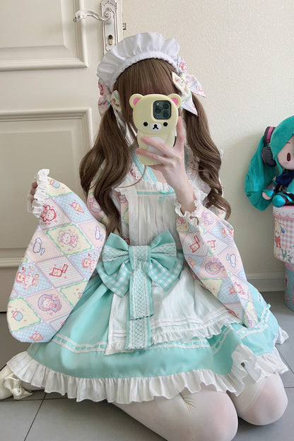 Lolita Dress - Showa Sweet Pet, 6 Colors, Sweet Style, Bow Detail, Ruffled - additional product view 25